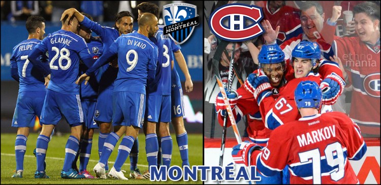 Montréal vibre au rythme des matchs de l'Impact et du Canadien