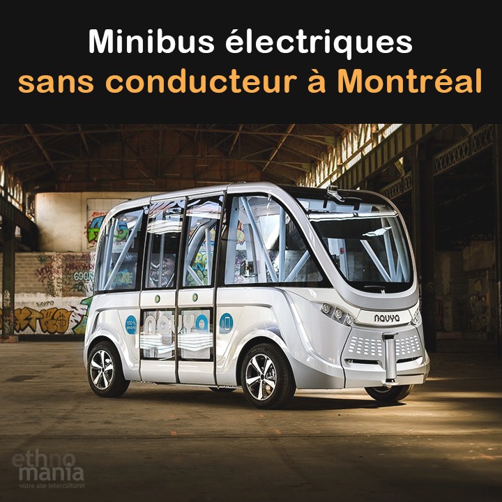 Minibus électriques sans conducteur à Montréal